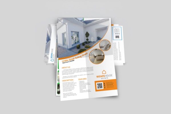 极简主义设计风格房地产介绍海报设计模板 Minimalist Real Estate Flyer缩略图 极简主义设计风格房地产介绍海报设计模板 Minimalist Real Estate Flyer