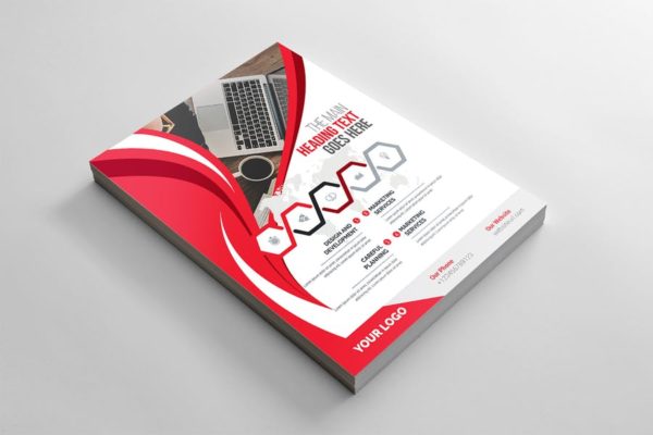 企业介绍&公司宣传商业传单设计模板 Corporate Flyer