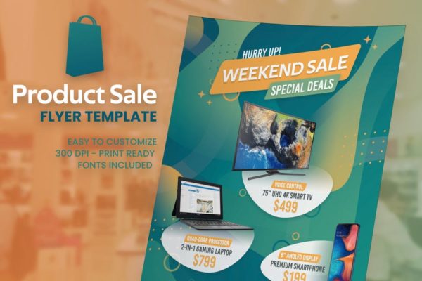 大型卖场商品促销海报设计PSD模板 Product Sale Flyer缩略图 大型卖场商品促销海报设计PSD模板 Product Sale Flyer