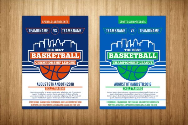 篮球比赛体育赛事海报设计模板 basketball flyer template缩略图 篮球比赛体育赛事海报设计模板 basketball flyer template