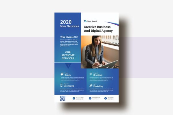 互联网服务公司广告海报传单设计模板v26 Business & Corporate AD Flyer Template V-26缩略图 互联网服务公司广告海报传单设计模板v26 Business & Corporate AD Flyer Template V-26