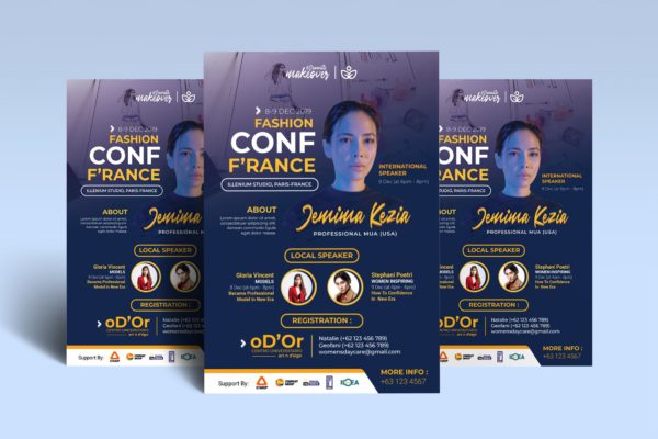 大型美容化妆主题会议宣传海报设计模板 Beauty Conference / Workshop Poster缩略图 大型美容化妆主题会议宣传海报设计模板 Beauty Conference / Workshop Poster