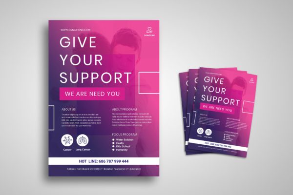 公益活动海报设计模板 Charity Flyer
