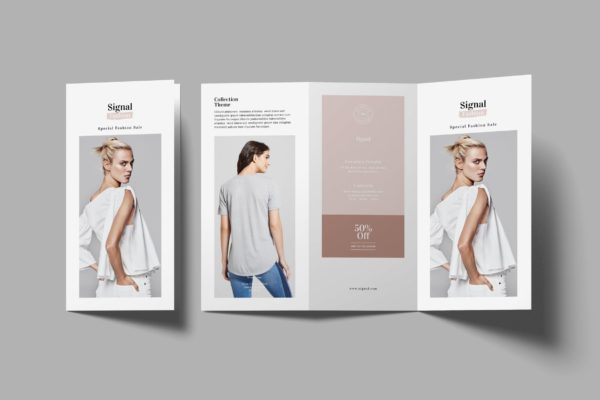时尚行业三折页宣传页设计模板 Fashion Trifold Brochure缩略图 时尚行业三折页宣传页设计模板 Fashion Trifold Brochure