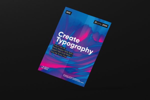 抽象艺术背景海报设计模板 Abstract Poster Template