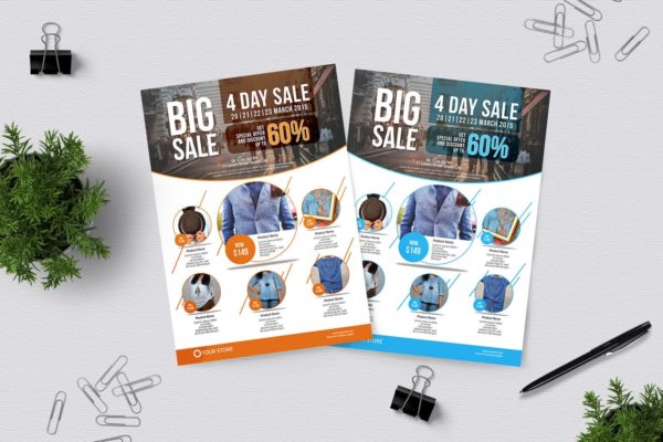 热门促销商品海报传单设计模板#2 Sale Flyer Template #2
