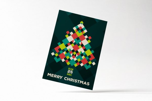 纸编圣诞树装饰圣诞节海报传单设计模板 Modern Merry Christmas Flyer Card缩略图 纸编圣诞树装饰圣诞节海报传单设计模板 Modern Merry Christmas Flyer Card