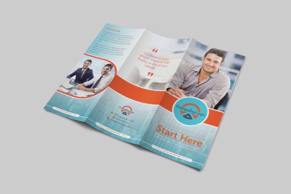 多用途企业商务主题三折页宣传单设计模板v2 Business Multipurpose Trifold Vol 2