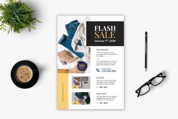 闪购活动海报传单设计模板 Flash Sale Flyer缩略图 闪购活动海报传单设计模板 Flash Sale Flyer