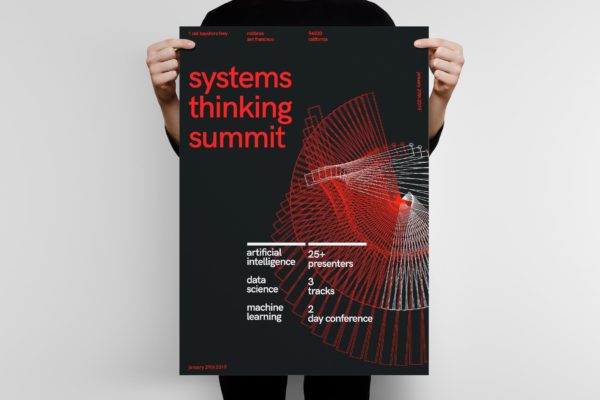 行业峰会大型会议宣传海报设计模板v1 Systems Thinking Summit Poster Template缩略图 行业峰会大型会议宣传海报设计模板v1 Systems Thinking Summit Poster Template