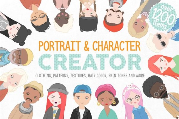 卡通人物形象设计素材包 Portrait & Character Creator Pro缩略图 卡通人物形象设计素材包 Portrait & Character Creator Pro