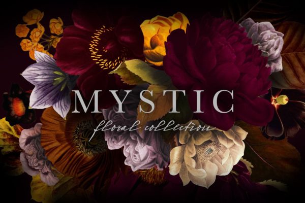 神秘花卉剪贴画艺术收藏 Mystic Floral Collection Clip Art缩略图 神秘花卉剪贴画艺术收藏 Mystic Floral Collection Clip Art