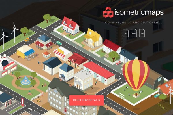等距城市地图插画生成器 Isometric City Maps Builder缩略图 等距城市地图插画生成器 Isometric City Maps Builder