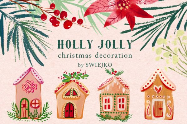 圣诞装饰矢量插画3 Christmas decoration III缩略图 圣诞装饰矢量插画3 Christmas decoration III