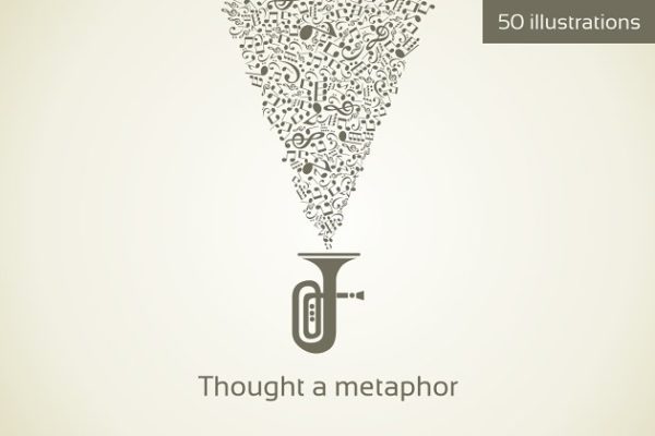 创意多用途隐喻符号合集 Thought a metaphor