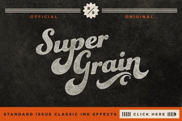 复刻超级纹理墨水效果PS图层样式[1.09GB] SuperGrain | Retro PSD Ink Effect