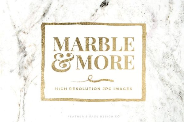 大理石&烫金锡纸纹理 Marble & More Backgrounds