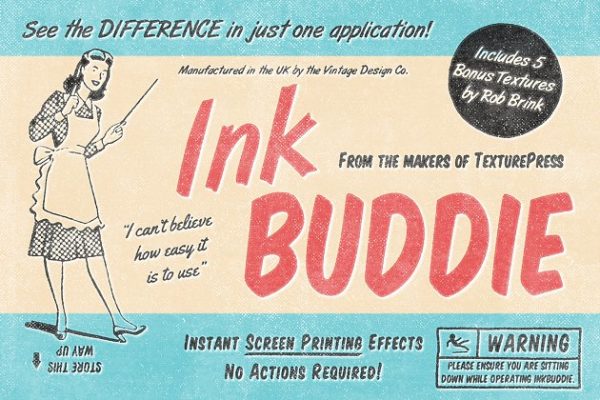 即时打印图片效果图层样式 InkBuddie – Instant Screen Printing