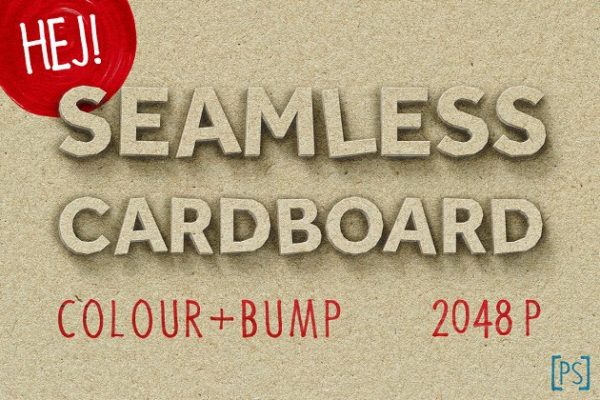 无缝加厚色卡纸材质PS字体样式 SEAMLESS CARDBOARD