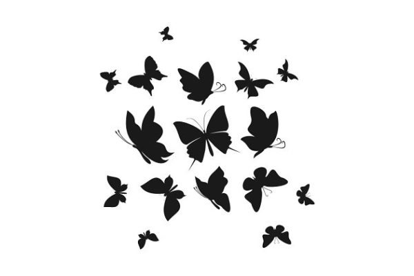 一群抽象飞舞的蝴蝶6 Abstract the butterfly6缩略图 一群抽象飞舞的蝴蝶6 Abstract the butterfly6