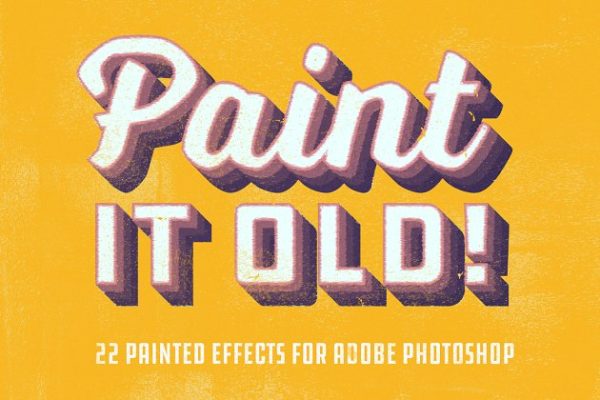 复古做旧添加肌理效果PS图层样式 Paint it old!