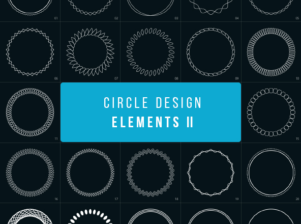 圆形圆环装饰元素矢量图形素材 Circle Design Elements Part II缩略图 圆形圆环装饰元素矢量图形素材 Circle Design Elements Part II