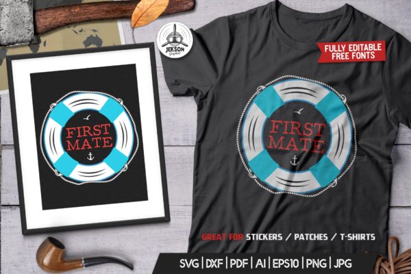 复古航海徽章/冒险标签/T恤印花设计 Retro Nautical Badge, Adventure Label TShirt Print缩略图 复古航海徽章/冒险标签/T恤印花设计 Retro Nautical Badge, Adventure Label TShirt Print