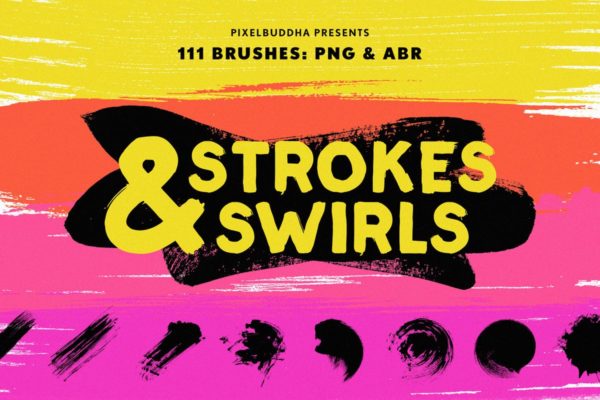 111个非凡令人着迷的PS画笔笔刷 Swirls & Strokes Brushes Set缩略图 111个非凡令人着迷的PS画笔笔刷 Swirls & Strokes Brushes Set