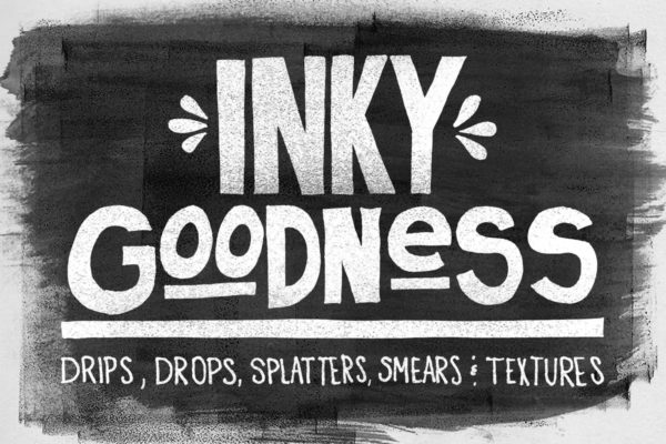 墨水艺术PS画笔笔刷(点/滴/滚刷/笔画) Inky Goodness缩略图 墨水艺术PS画笔笔刷(点/滴/滚刷/笔画) Inky Goodness