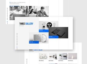 删格化的极简主义PPT模版精选[pptx+key格式]