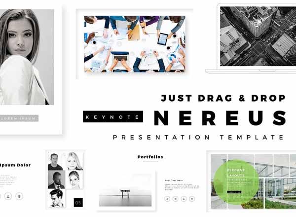 黑白色调极简风PPT下载 [Keynote]