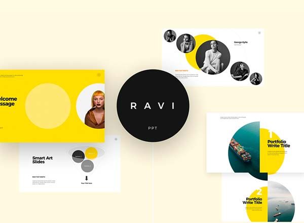 第一素材下午茶：高端极简主义时尚PPT模版精选[PPTX,Key]