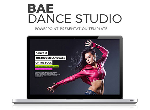 一套时尚的舞蹈主题幻灯片模板下载[key]