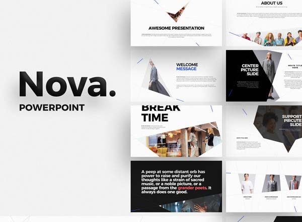 第一素材下午茶：视觉新锐的时尚PPT模版精选[KEY,PPTX]