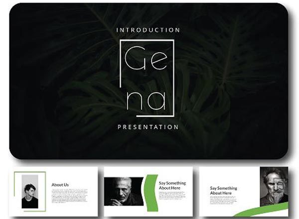 简单实用的绿色主题PPT模版精选[Keynote]