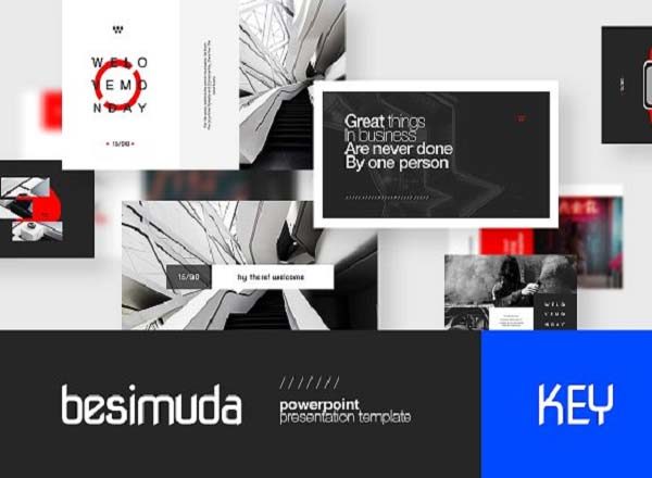 第一素材下午茶：独特的高端设计感极强的keynote模板下载