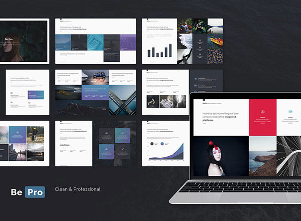 高端时尚的商务商业提案keynote幻灯片演示模版（key）