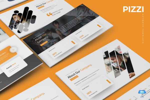 企业商务用途Keynote幻灯片模板 Pizzi – Powerpoint Template