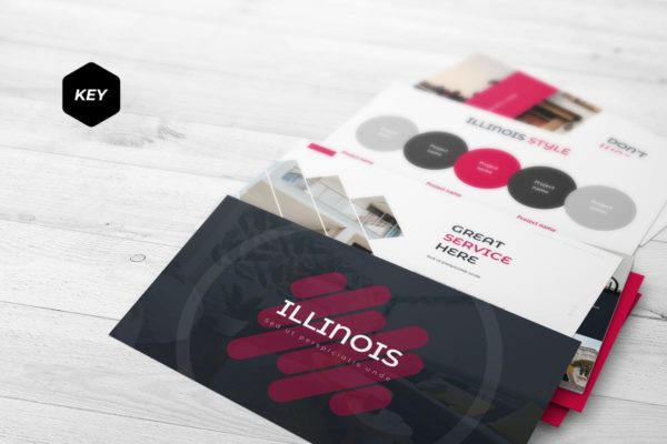 企业商务/个人多用途Keynote演示文稿设计模板精选 Illionis – Keynote Template