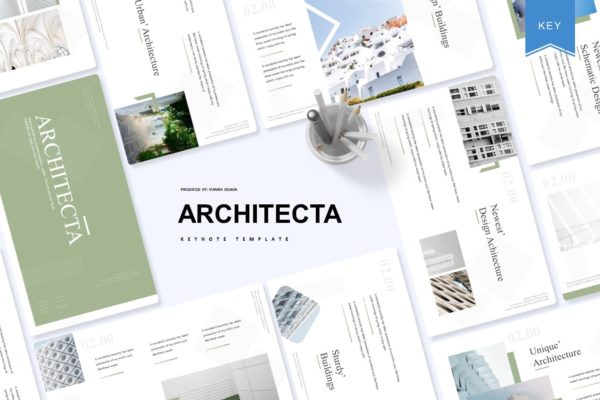 建筑策划设计公司Keynote幻灯片模板精选 Architecta | Keynote Template