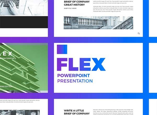 色彩个性年轻的幻灯片模版下载