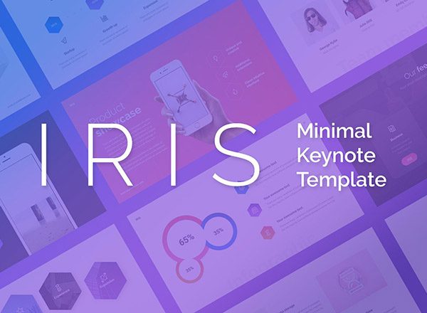 一套简约现代的免费幻灯片模版 IRIS Free Keynote & PowerPoint Template
