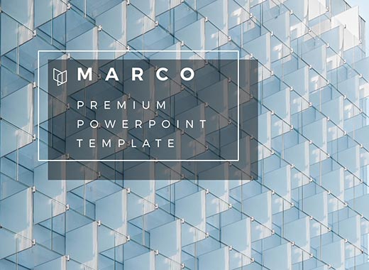Marco–时尚、极简高端商务powerpoint模板下载