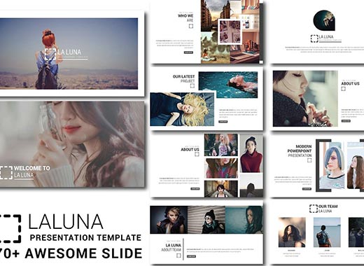 现代多图的极简主义商业化高端PPT演示模板下载