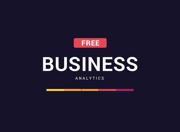 数据展示分析Powerpoint模板 Free Business Analytics Powerpoint Template