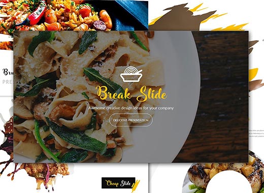 一套餐饮行业的高端PPT演示模板下载[ppt,pptx]