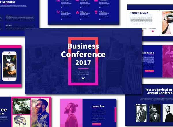 超酷色调时尚高端PPT演示模板下载