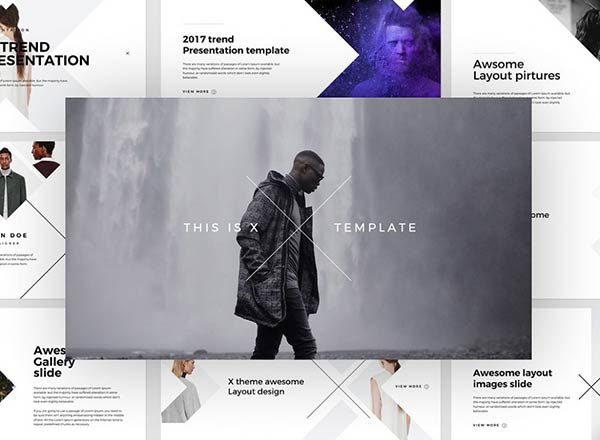 创意幻灯片PPT演示模板免费装 X Multipurpose Presentation