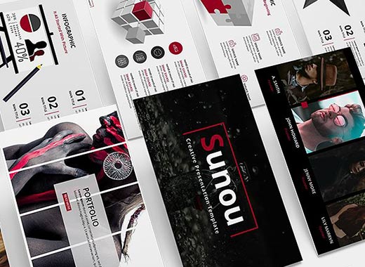 Sunou–极具创造力的商业化高端PPT演示模板下载[ppt,pptx]