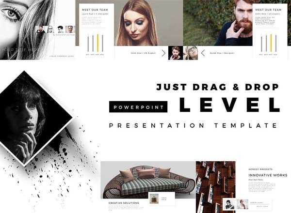 第一素材下午茶：时尚杂志风的高端PPT演示模板下载[PPTX]